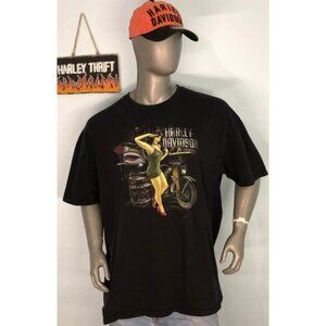 Harley-Davidson PIN UP T-shirt 3XL Men, TRAVERSE CITY, MICHIGAN